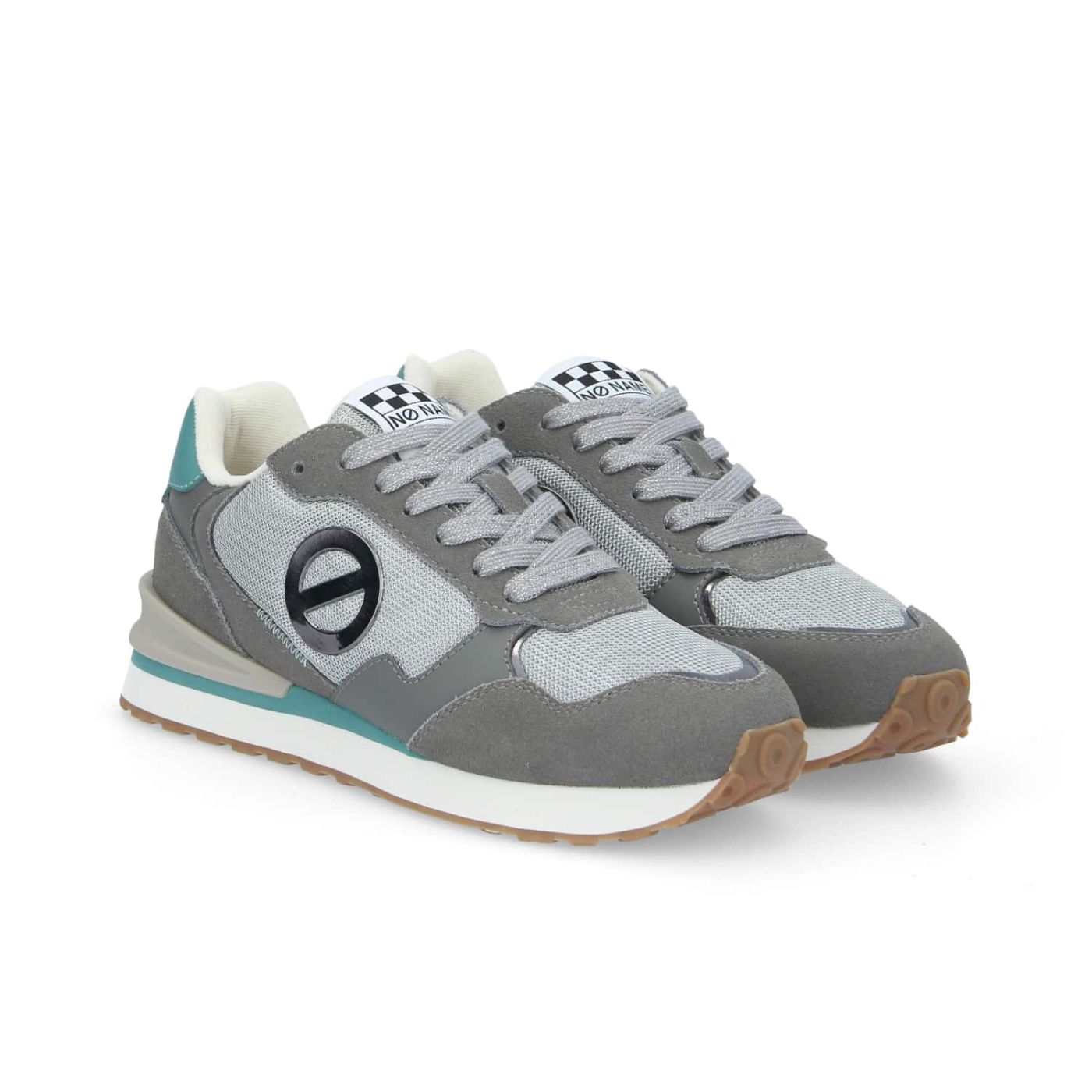 TOVA RUNNER W  -  SUEDE/KNIT/NAP.  - GRIGIO CARBONIO